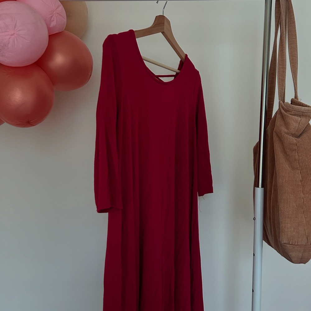 Elegant Red Women's Dress